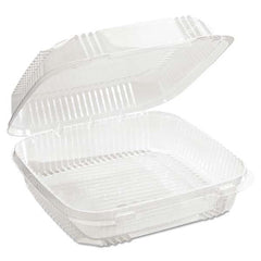Pactiv - ClearView SmartLock Containers, 49 oz, 8 13/64 x 8 11/32 x 2 29/32, 200/Carton - Apex Tool & Supply