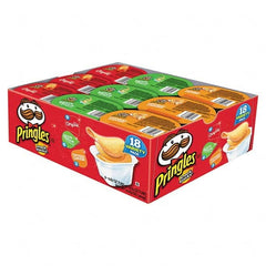 Pringles - Snacks, Cookies, Candy & Gum Breakroom Accessory Type: Potato Chips Breakroom Accessory Description: Potato Chips, Variety Pack, 0.74 oz Canister, 18/Box - Apex Tool & Supply
