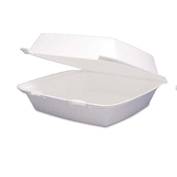 DART - Carryout Food Container, Foam Hinged 1-Comp, 9 1/2 x 9 1/4 x 3, 200/Carton - Apex Tool & Supply