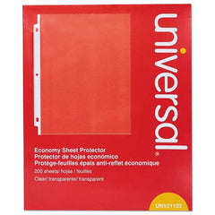 UNIVERSAL - Document Protectors Type: Sheet Protectors-Ring Binder Width (Inch): 8-1/2 - Apex Tool & Supply