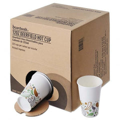 Boardwalk - Convenience Pack Paper Hot Cups, 12 oz, Deerfield Print, 225/Carton - Apex Tool & Supply