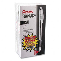 Pentel - Pens & Pencils Type: Ball Point Pen Color: Black - Apex Tool & Supply