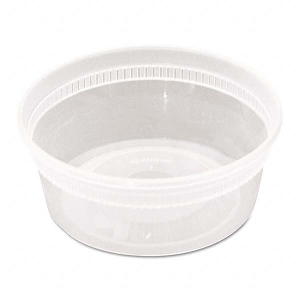 Pactiv - DELItainer Microwavable Combo, Clear, 8 oz, 1.13 x 2.8 x 1.33, 240/Carton - Apex Tool & Supply