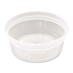 Pactiv - DELItainer Microwavable Combo, Clear, 8 oz, 1.13 x 2.8 x 1.33, 240/Carton - Apex Tool & Supply
