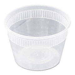 Pactiv - DELItainer Microwavable Combo, Clear, 16 oz, 2 x 2 x 2, 240/Carton - Apex Tool & Supply