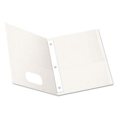 OXFORD - File Folders, Expansion Folders & Hanging Files Folder/File Type: Pocket Folders Color: White - Apex Tool & Supply