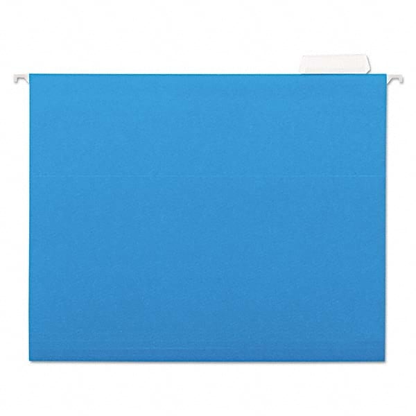 File Folders, Expansion Folders & Hanging Files; Folder/File Type: Hanging File Folder; Color: Blue; Index Tabs: No; File Size: Letter; Size: 8-1/2 x 11; Box Quantity: 25; Paper Stock Point Number: 11; Paper Stock Point Number: 11; Folder Type: Hanging Fi