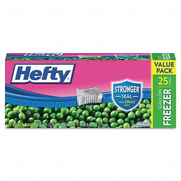 Hefty - Reclosable Food & Sandwich Bags Volume Capacity: 1 Gal. Width (Inch): 10.560 - Apex Tool & Supply