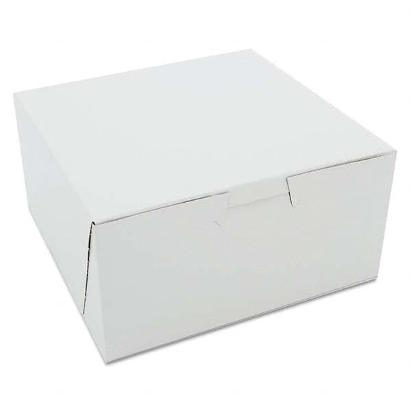 SCT - Non-Window Bakery Boxes, 6 x 6 x 3, White, 250/Carton - Apex Tool & Supply
