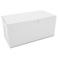 SCT - Non-Window Bakery Boxes, 9 x 5 x 4, White, 250/Carton - Apex Tool & Supply