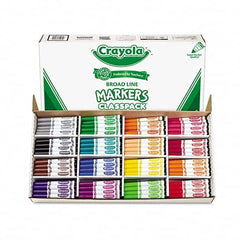 Crayola - Markers & Paintsticks Type: Marker Color: Black; Blue; Brown; Dolphin Gray; Flamingo Pink; Green; Iguana Green; Orange; Raspberry; Red; Royal Purple; Sandy Tan; Tiger Orange; Turquoise; Violet; Yellow - Apex Tool & Supply