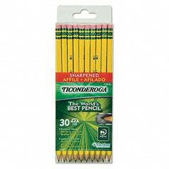 TICONDEROGA - Pens & Pencils Type: Pencil Color: Black - Apex Tool & Supply