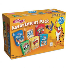 Kellogg's - Snacks, Cookies, Candy & Gum Breakroom Accessory Type: Cereal Breakroom Accessory Description: Breakfast Cereal Mini Boxes, Assorted, 2.39 oz Box, 30/Carton - Apex Tool & Supply