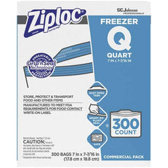 Ziploc - Reclosable Food & Sandwich Bags Volume Capacity: 1 Qt. Width (Inch): 7 - Apex Tool & Supply