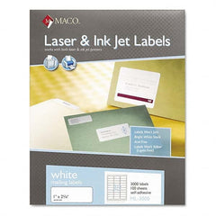 MACO - Labels, Ribbons & Tapes Type: Address Label Color: White - Apex Tool & Supply