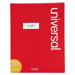 UNIVERSAL - Labels, Ribbons & Tapes Type: Laser Labels Color: White - Apex Tool & Supply