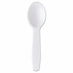 Royal Paper - Polystyrene Taster Spoons, White, 3000/Carton - Apex Tool & Supply