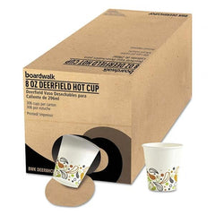 Boardwalk - Convenience Pack Paper Hot Cups, 8 oz, Deerfield Print, 306/Carton - Apex Tool & Supply