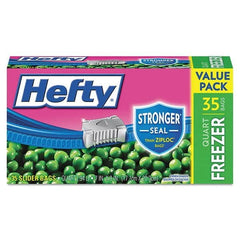 Hefty - Reclosable Food & Sandwich Bags Volume Capacity: 1 Qt. Width (Inch): 7 - Apex Tool & Supply