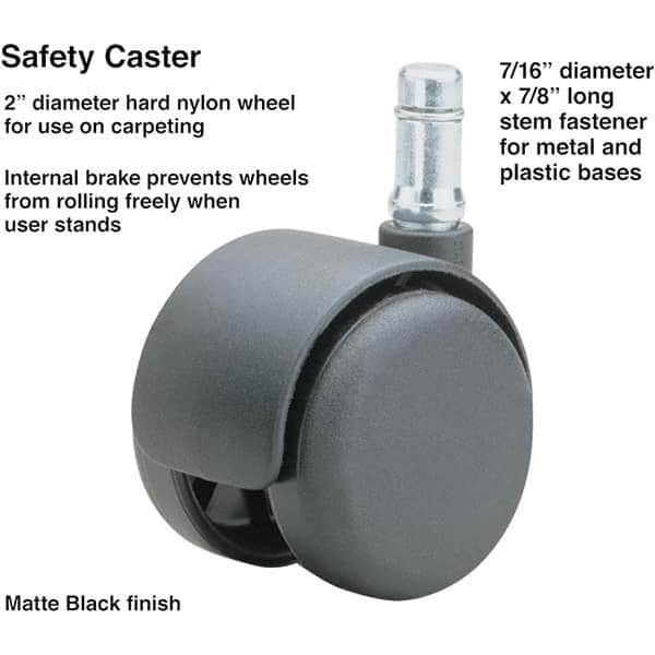 Master Caster - Cushions, Casters & Chair Accessories Type: Caster Set For Use With: Office and Home Furniture - Apex Tool & Supply