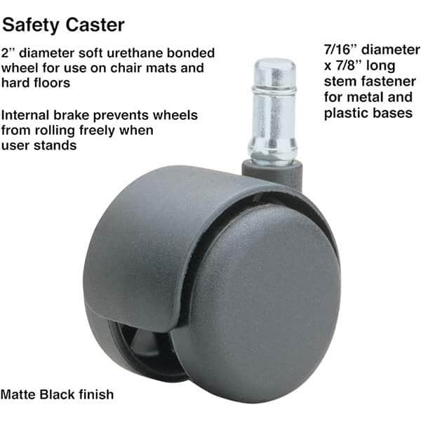 Master Caster - Cushions, Casters & Chair Accessories Type: Caster Set For Use With: Office and Home Furniture - Apex Tool & Supply