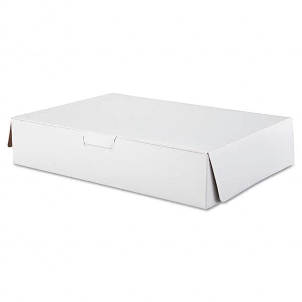 SCT - Tuck-Top Bakery Boxes, 19w x 14d x 4h, White, 50/Carton - Apex Tool & Supply