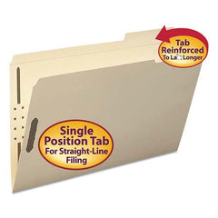SMEAD - File Folders, Expansion Folders & Hanging Files Folder/File Type: File Folders with Top Tab Fastener Color: Manila - Apex Tool & Supply