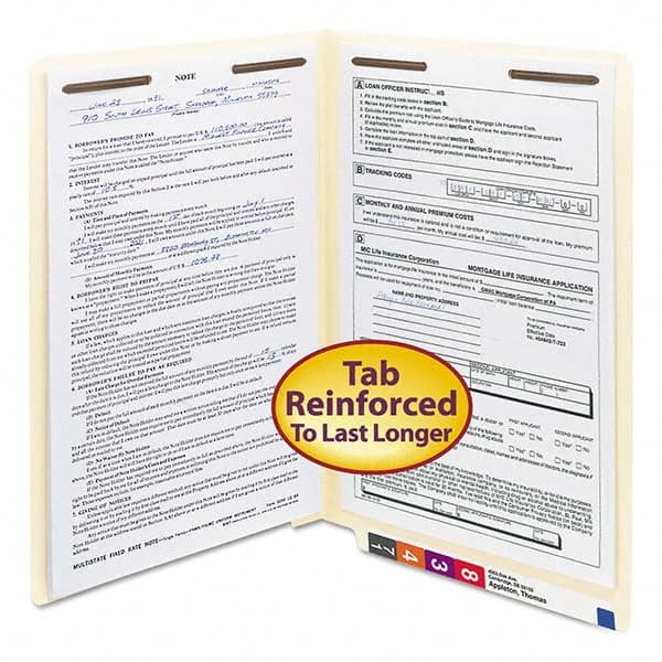 SMEAD - File Folders, Expansion Folders & Hanging Files Folder/File Type: File Folders with End Tab Color: Manila - Apex Tool & Supply