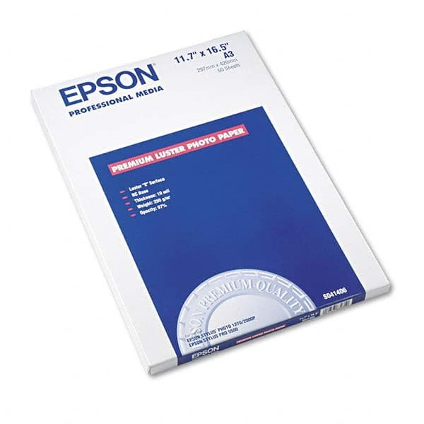 Epson - Office Machine Supplies & Accessories Office Machine/Equipment Accessory Type: Photo Paper For Use With: Inkjet Printers - Apex Tool & Supply
