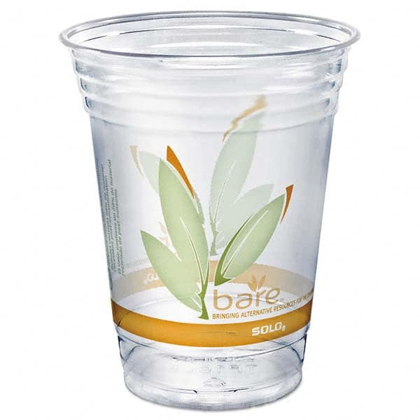 DART - Bare Eco-Forward RPET Cold Cups, 16-18 oz, Clear, 50/Pack - Apex Tool & Supply