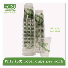 ECO PRODUCTS - GreenStripe Renewable/Compostable Cold Cups Convenience Pack, 16 oz, 50/PK - Apex Tool & Supply