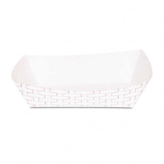 Boardwalk - Paper Food Baskets, 5lb Capacity, Red/White, 500/Carton - Apex Tool & Supply