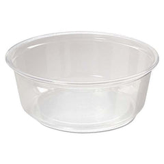 Fabri-Kal - Microwavable Deli Containers, 8 oz, Clear, 500/Carton - Apex Tool & Supply