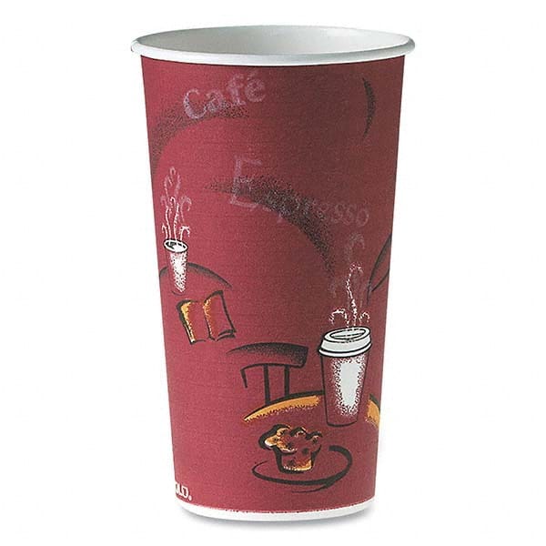 DART - Polycoated Hot Paper Cups, 20 oz, Bistro Design, 600/Carton - Apex Tool & Supply