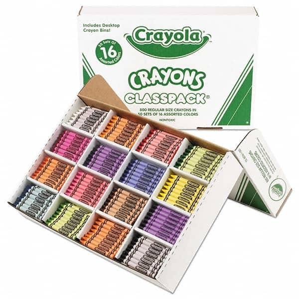Crayola - Markers & Paintsticks Type: All Purpose Wax Crayon Color: Assorted - Apex Tool & Supply