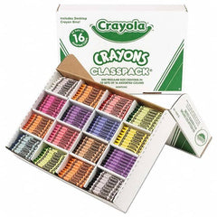 Crayola - Markers & Paintsticks Type: All Purpose Wax Crayon Color: Assorted - Apex Tool & Supply