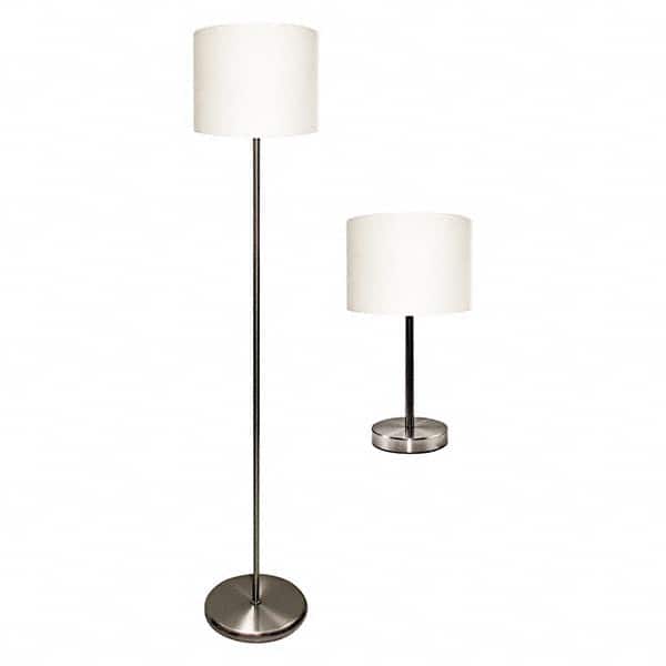 LEDU - Task Lights Fixture Type: Floor Lamp Color: Silver/White - Apex Tool & Supply