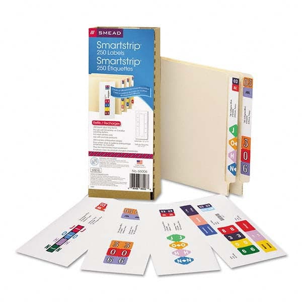SMEAD - Labels, Ribbons & Tapes Type: Inkjet Labels Color: Assorted - Apex Tool & Supply