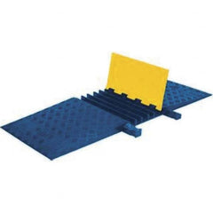 Checkers - On Floor Cable Covers Cover Material: Polyurethane Number of Channels: 5 - Apex Tool & Supply