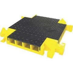 Checkers - On Floor Cable Covers Cover Material: Polyurethane Number of Channels: 4 - Apex Tool & Supply