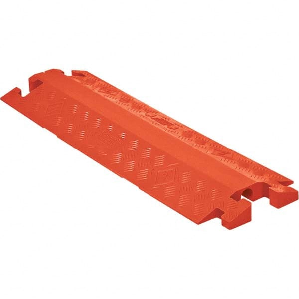Checkers - On Floor Cable Covers Cover Material: Polyurethane Number of Channels: 1 - Apex Tool & Supply