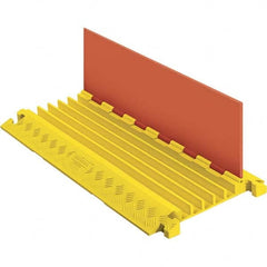Checkers - On Floor Cable Covers Cover Material: Polyurethane Number of Channels: 5 - Apex Tool & Supply