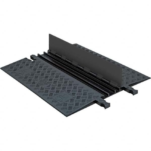 Checkers - On Floor Cable Covers Cover Material: Polyurethane Number of Channels: 3 - Apex Tool & Supply