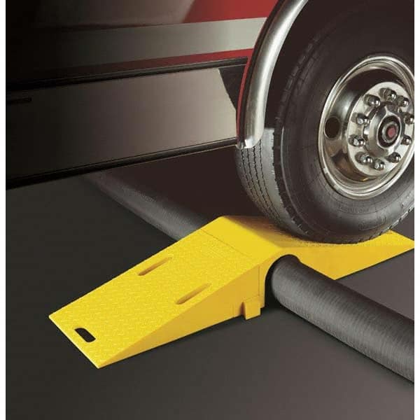 Checkers - On Floor Cable Covers Cover Material: Polyurethane Number of Channels: 1 - Apex Tool & Supply