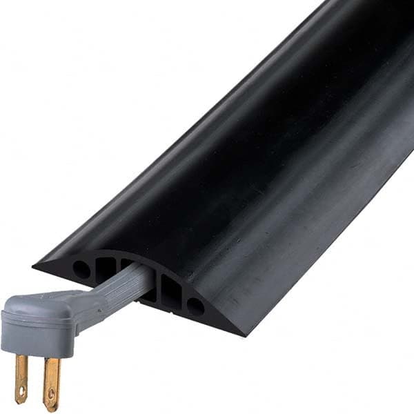 Checkers - On Floor Cable Covers Cover Material: Rubber Number of Channels: 5 - Apex Tool & Supply
