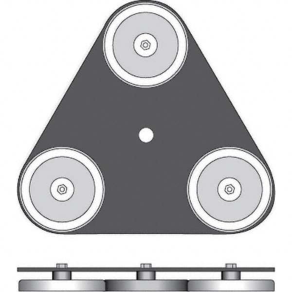 Checkers - Flag Pole Accessories Type: Magnetic Base Material: Steel - Apex Tool & Supply