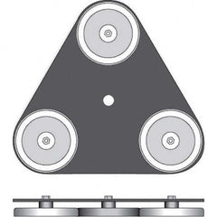 Checkers - Flag Pole Accessories Type: Magnetic Base Material: Steel - Apex Tool & Supply