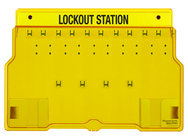 Padllock Wall Station - 15-1/2 x 22 x 1-3/4''-Unfilled; Base & Cover - Apex Tool & Supply