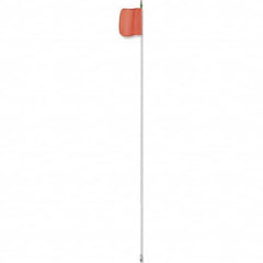 Checkers - Marking Flags Type: Warning Whip Flag w/Light Message or Pattern: Solid Color - Apex Tool & Supply