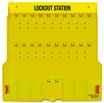 Padllock Wall Station - 22 x 22 x 1-3/4''-Unfilled; Base & Cover - Apex Tool & Supply